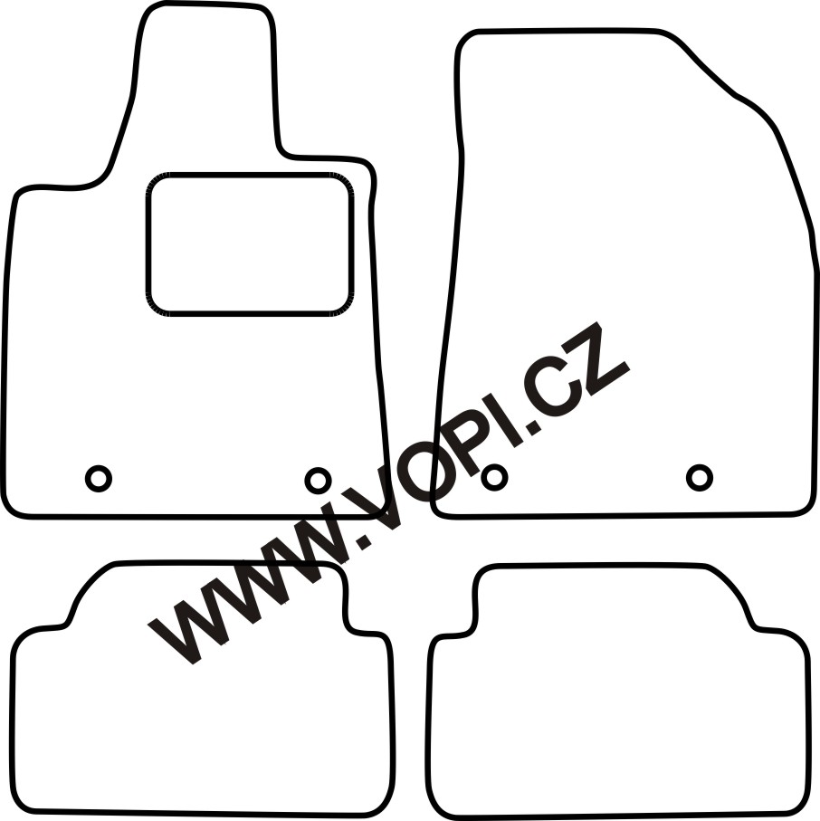 Autokoberce Lexus RX 450 2008 - 2015 Carfit (2703)